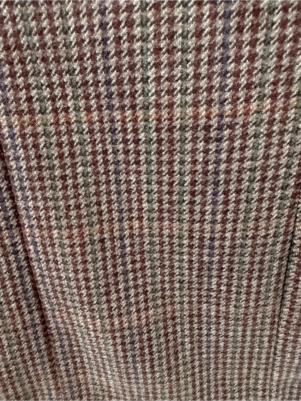 Vintage Marzotto Serie Oro Brown Houndstooth Italian Wool Zignone Blazer (48 R)